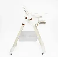 Стільчик для годування Toti 074 знімний столик кошик м'який чохол PU. White (190759)