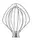 Насадка-венчик для чаши KitchenAid 5KSM5THWWSS