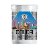 Маска для окрашенных волос с льняным маслом и УФ-фильтром 1000 мл Color Dallas 723260