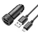 Адаптер автомобильный HOCO Micro USB Cable Level dual port car charger Z49 |2USB, 12W, 2.4A|