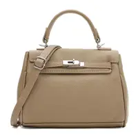 Женская кожаная сумка Borsa Leather K1608be-beige