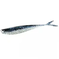 Силикон Lunker City Fat Fin-S Fish 3.5" #136 Black Ice (36136/2275496)