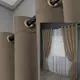 Комплект (2шт. 1,5х2,7м.) штор на люверсах из ткани микровелюр SPARTA. Цвет светлое какао. Код 1033ш 37-0118