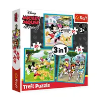 Детские пазлы 3 в 1 Disney "Микки Маус с друзьями" Trefl 34846