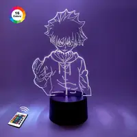 3D ночник "Киллуа Золдик 4" (УВЕЛИЧЕННОЕ ИЗОБРАЖЕНИЕ)+пульт ДУ + сетевой адаптер + батарейки (3ААА) 3DTOYSLAМР