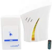 Бездротовий дверний дзвінок LUCKARM 8610 на батарейках Жовтий