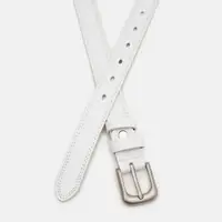 Жіночий ремінь шкіряний Borsa Leather Cv1zk-046w-white