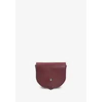 Женская кожаная сумка Ruby S бордовая краст