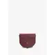 Женская кожаная сумка Ruby S бордовая краст