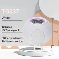 Колонка портативна Bluetooth T&G TG337 white біла