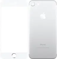 Защитное стекло TOTO Metal Tempered Glass 0.2 mm front and back iPhone 7 Silver
