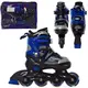Ролики раздвижные Profi A12127-S-BL 30-33 р синие