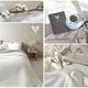 Плед покрывало на кровать Adina евро 200x220 см IDEIA молоко хлопок натуральное