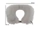 Надувная подушка со встроенной помпой Travel Neck Pillow Серая