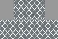 Коврики для дома универсальные 2 пр. 50*80+50*150 см Homytex gray