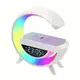 Лампа – ночник Smart Light Sound Machine 3401 с беспроводной зарядкой, часами, будильником и встроенной Bluetooth колонкой