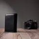 Практичный кошелек с монетницей из натуральной кожи ST Leather 22740 Черный