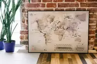 Скретч-карта горных вершин "World", английский