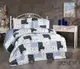 Полуторное Постельное белье Фланель Belizza Plaid Blue 160х220см