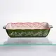 Форма для запекания Vintage 33×21×5.5 (см) прямоугольная с ручками Зеленая HM05-11