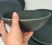 Салатник OLens Шайни-дот 101-0411 18х5.5 см 650 мл серый