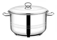 Каструля з кришкою Lessner Rica 55880-30 30 см 13 л срібляста