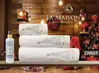 Подарунковий набір рушників Новий рік La Maison з ароматом Christ (3 шт)