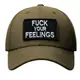 Набор шевронов 2 шт с липучкой Fuck Your Feelings 5х8 см, вышитая патч нашивка, шеврон