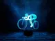 Сменная пластина для 3D светильников "Велосипед 2" 3DTOYSLAMP