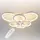 Потолочная LED люстра, светильник светодиодный белый Sunlight 5332/3+3