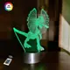 3D ночник "Дилофозавр" (УВЕЛИЧЕННОЕ ИЗОБРАЖЕНИЕ)+ пульт ДУ+ батарейки (3ААА)  3DTOYSLAMP