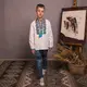 Вишиванка Moderika Борщівка біла з кольоровою вишивкою