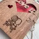 Оригинальная фотокнига из дерева «Love is»