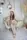 Теплый Женский Костюм Махровый (Халат + Брюки) - 9016 Капучино XL