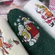 Набор махровых кухонных полотенец Турция Новый год Олень Санта Дед Мороз 5808 30х50 см 3 шт