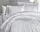 Полуторное Турецкое Постельное Белье First Choice Jacquard Satin Herra White