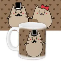 Кружка с принтом Mr &amp; Mrs Cat 330 мл KR_L012