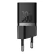 Адаптер сетевой Baseus GaN5 Fast Charger (mini) |1Type-C, 30W/3A, PD/QC| (With C to C 100W 1m cable)