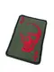 Шеврон на липучках Карта череп красный ВСУ (ЗСУ) 20222113 9411