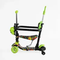 Самокат 5 в 1 Best Scooter, PU колеса з підсвічуванням. Green (163309)