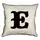 Подушка с мешковины Letter E 45x45 см (45PHB_ABC009_WH)