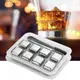 Камни для виски металлические SILVER 8 шт + щипцы