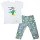 Костюм (футболка и штаны) детский для девочки GABBI KS-19-14-2 Тропики Красный на рост 98 (11661)