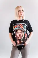 Стильная футболка CR-0016-BLK
