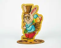 Новогодняя игрушка подставка -  Перекус FNGp-008 [Вид товара: Заготовка для вышивки на фанере]