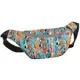 Сумка на пояс бананка Bumbag Разноцветный фламинго 27x16 см (BB_21M020_SE)