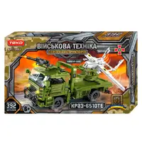 Конструктор Военная техника Teko, 392 детали, КРАЗ-6510ТЭ и Сокол-300. Green and white (150437)