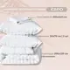 Комплект постельного белья евро Cloud Dream IDEIA жатка, в подарочной упаковке белый