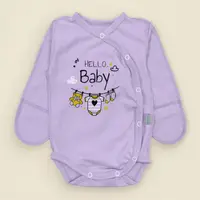 Боди для девочки Hello Baby на лето из ткани кулир