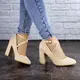 Туфли женские на каблуке Fashion Blitz 2112 40 размер 25,5 см Бежевый
